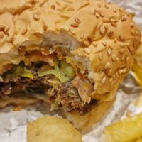 Double smash burger at Rightside Fast Food - Pavilion KL in Kuala Lumpur