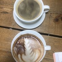 Americano and vegan cappuccino   at iCafe  in Glasgow