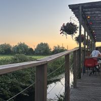 The scenic outdoor seating!   at The Sheppey in Wells