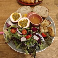 vegan salad that was not on the menu at Nomad Day Café in Yuchi