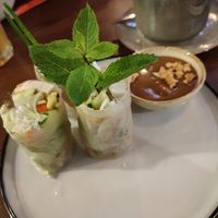 Sommerrollen mit Tofu und Erdnuss Dip  at Hoang58  in Chemnitz