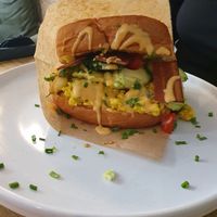 (v)eggplant sandwich at Vegan Backyard in Berlin