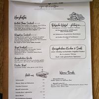 Menu page at Vegan Backyard at Vegan Backyard in Berlin