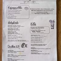 Menu page at Vegan Backyard at Vegan Backyard in Berlin