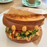 Breakfast Burger  at Vegan Backyard in Berlin