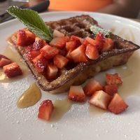 Gluten free Belgium wafflees  at Vegan Backyard in Berlin