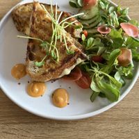 Grilled cheese sandwich   at Vegan Backyard in Berlin