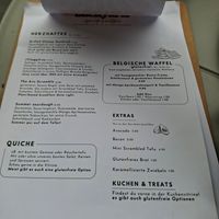 Menu at Vegan Backyard in Berlin