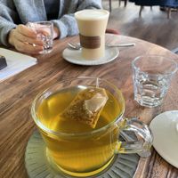 Chai latte and tea   at Café Wolke in Frankfurt