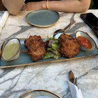 Delicious Pakora as starters  at Jawed's Remise in Luebeck
