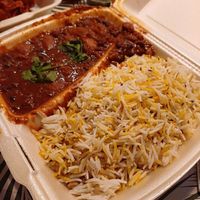 Rice with beans at Jawed's Remise in Luebeck