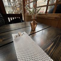 Table  at House of Vegan in Leipzig