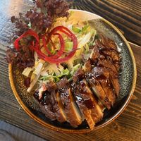 Faux Duck on Peanut-Rice-Bowl   at House of Vegan in Leipzig