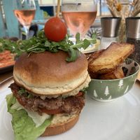 Veganer Burger  at Santé in Mallorca