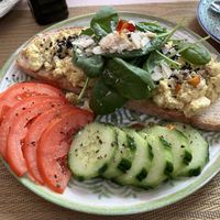 Delicious Scrambled Tofu!   at Santé in Mallorca