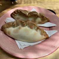 V empanadas (dry but a snack when you need one)  at Vívolo Café in Santa Marta