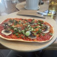 Kleiner veganer Flammkuchen  at Waffelhaus zum Bergischen Löwen in Solingen