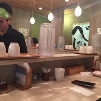 The inside of restaurant  at Yuniwa Vege Ramen in Osaka