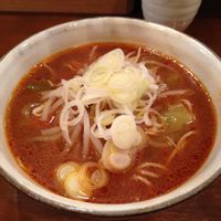 Miso ramen at Yuniwa Vege Ramen in Osaka
