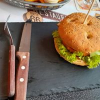Vegan burger at Diner 66 in Soltau