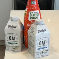 Plant creamers  at Vintage Caffeine Co in Calgary