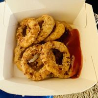Onion Rings   at Lyme's Fish Bar in Lyme Regis