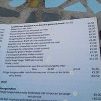 Paal 69 Menu at Paal 69 in Zandvoort