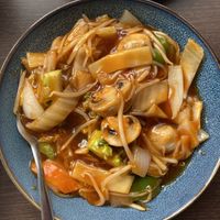 Hot and sticky vegetables  at Sweet Mandarin in Manchester