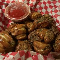 garlic parm pizza bites  at Blazerz Food Joint in Philadelphia