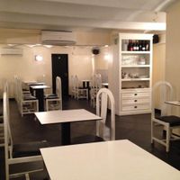 inside upstairs  at Zaatar Vegetariano in Barcelona