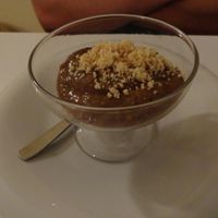 Coffee and orange cream at Zaatar Vegetariano in Barcelona