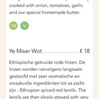 Menu part 1 at Mamaye in Leuven