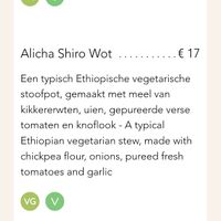 Menu part 2 at Mamaye in Leuven