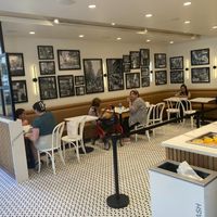 Indoor seating at Kossar's - Upper East Side in New York City