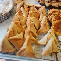 Spinach pastry at T'amini Lebanese Bakery in London