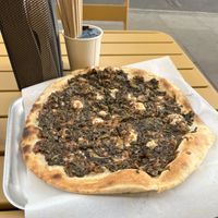Spinach flatbread  at T'amini Lebanese Bakery in London
