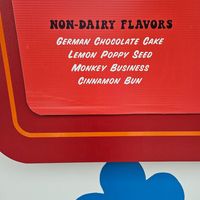 Non dairy options at Goofee G's in Crest Hill