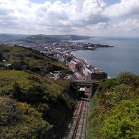 The view from the top (April 2024) at Y Consti  in Aberystwyth