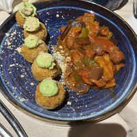Albóndigas de legumbres.   at Mediterranea - Real Healthy Food in Milan