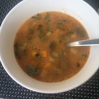 Soup for starters - delicious  at Makro Vega in Split