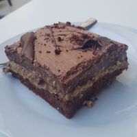 Chocolate cake at Makro Vega in Split