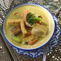 Green Curry at Nohra Thai Kitchen in Victoria