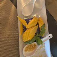 Very salty sticky rice   at Nohra Thai Kitchen in Victoria