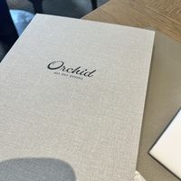 Menu  at Orchid in Tokyo