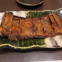 Fried tofu filled with miso - amazing at Sojuan in Nagoya