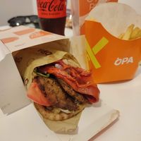 Falafel pitta at OPA in Tirana