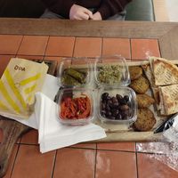 Vegan mezze at OPA in Tirana