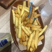 And fries on the side   at OPA in Tirana