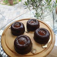 Vegan chocolate orange sponge cake at Nathalie's Kitchen in North London