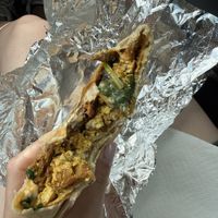 breakfast cashwrap  at Tiny Vegan in Richmond